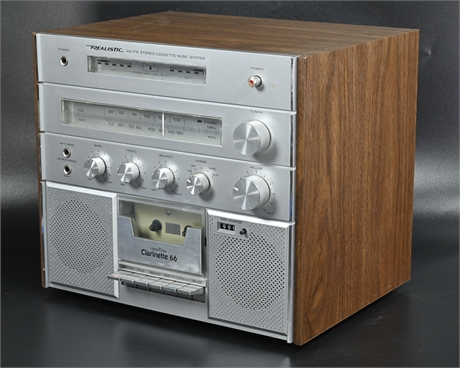Realistic AM/FM Stereo Cassette Music System