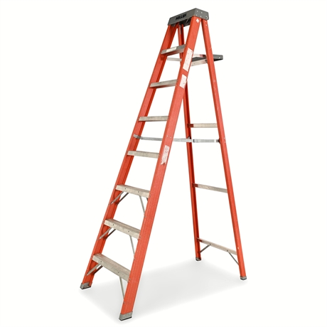 Keller 8' Fiberglass Step Ladder with Work Tray