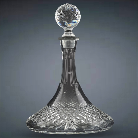 Vintage Crystal Ships Decanter