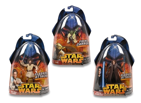 Star Wars: Yoda, Anakin Skywalker, Obi-Wan Kenobi Action Figures