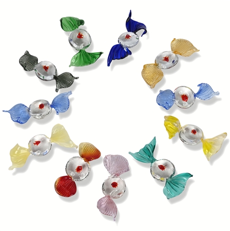 (11) Murano Glass Fish Candies