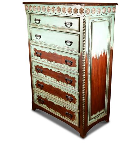 Turquoise Concho Chest of Drawers
