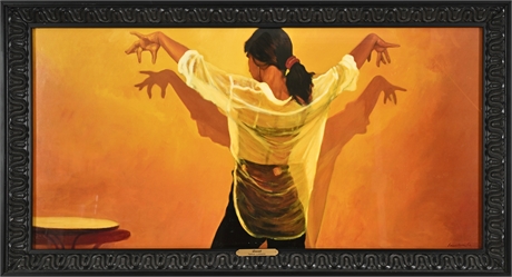Ramon Lombarte “Duende” Flamenco Dancer Framed Print