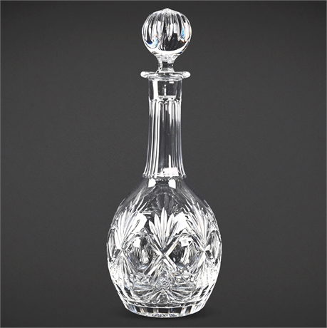 13" Wedgwood Royal Collection Cut Crystal Decanter – Signed