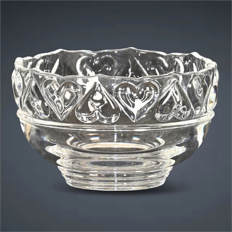 Tiffany & Co. Heart Crystal Bowl