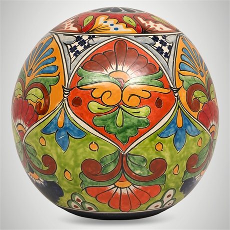 13” Talavera Ceramic Orb