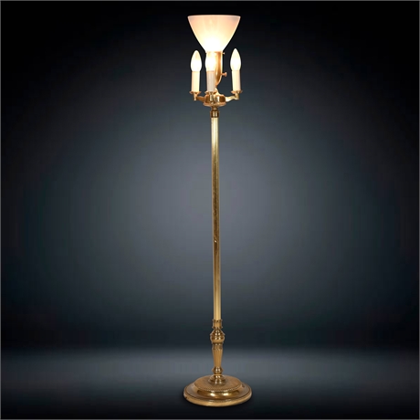 Vintage Stiffel Torchiere Floor Lamp