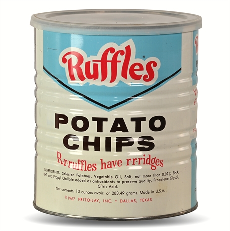 1967 Vintage Ruffles Potato Chips