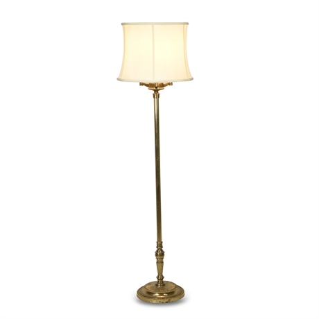 Brass Torchiere Lamp