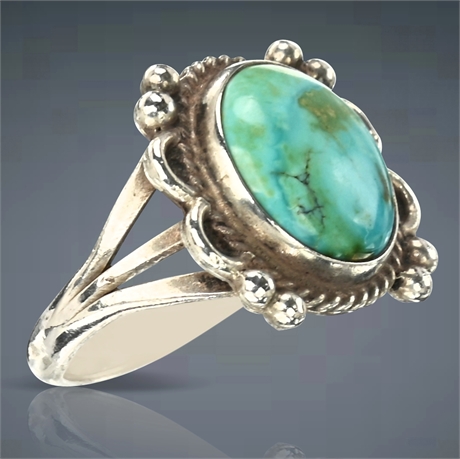 Navajo Turquoise & Sterling Silver Ring