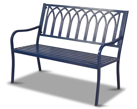 Iron Bench with Cushion