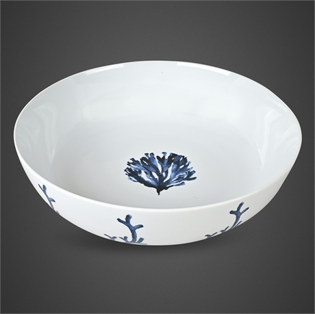 Z Gallerie Blue Coral 16" Porcelain Serving Bowl