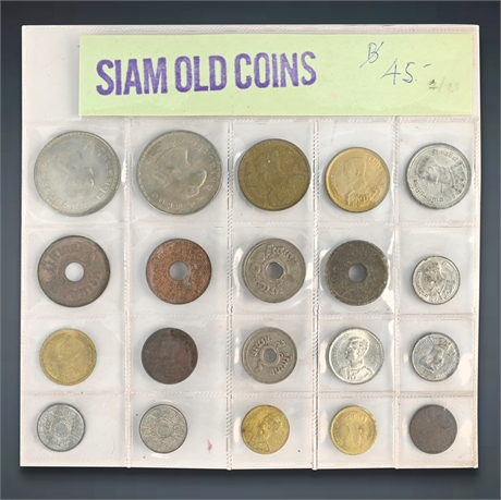 Vintage Siam/Thai Coin Collection – Commemoratives & Traditional Coins