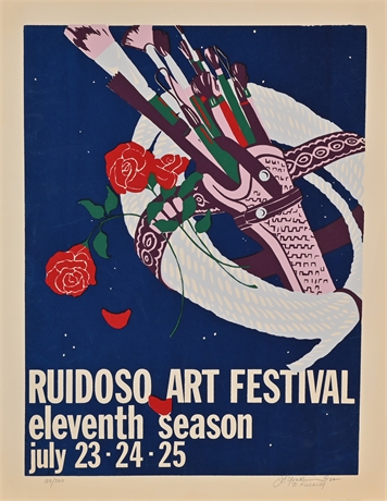 Jerry Lee Yoakum Signed Ruidoso Art Festival Print