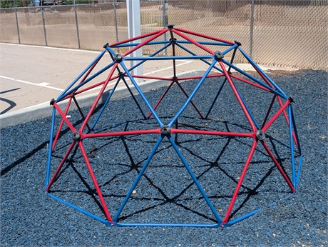 Lifetime 60-Inch Climbing Dome – Red/Blue Steel, Outdoor Playset
