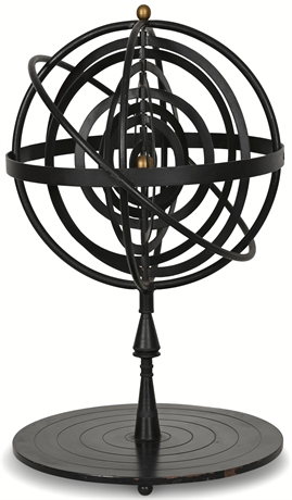 Vintage Armillary Spinning Globe