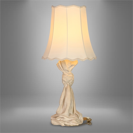 Draped Plaster Lamp in the Manner of John Dickinson