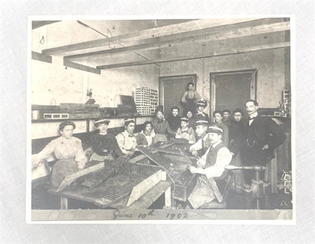 Cigar Rolling Photograph from 1902