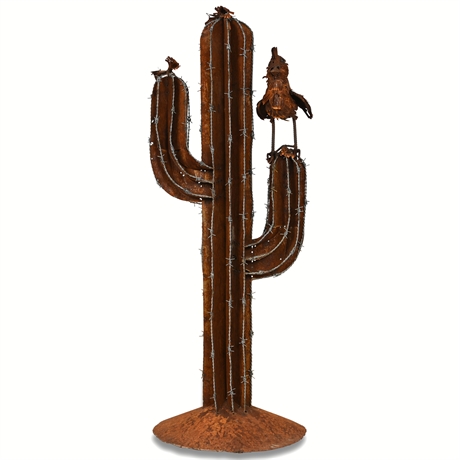 53" Iron Saguaro Sculpture