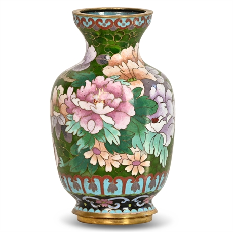Vintage 6" Cloisonne Bud Vase