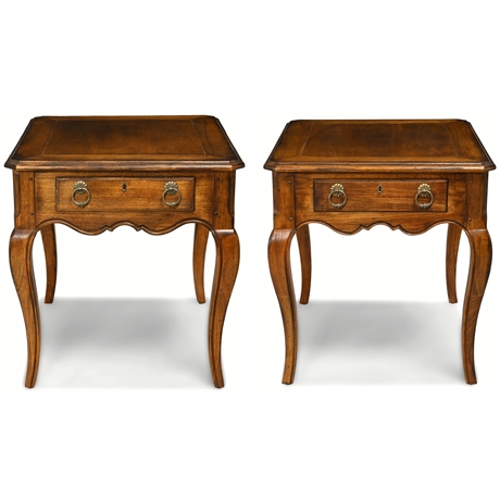 Pair Hekman Country French Side Tables