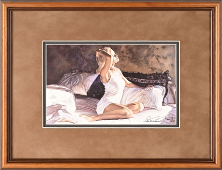 Steve Hanks “Seeking the Light” AP 16/125, 1999, Framed & Matted