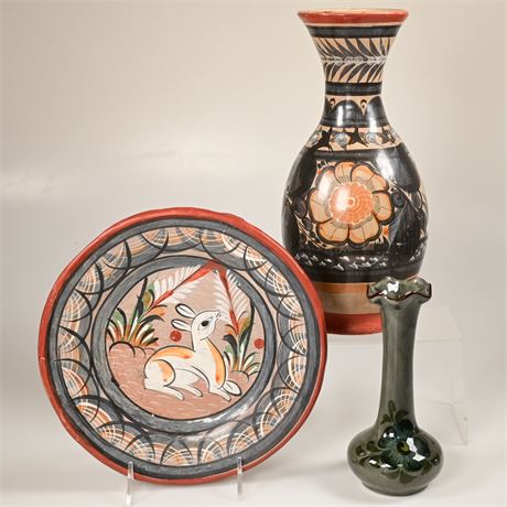 Tonala Vase and Plate