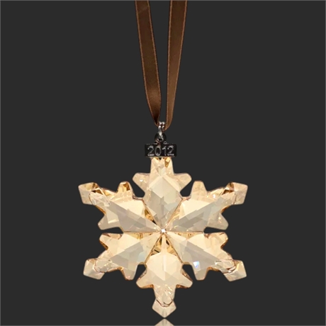 Swarovski SCS 2012 Golden Shadow Ornament 1139970 w/ Box
