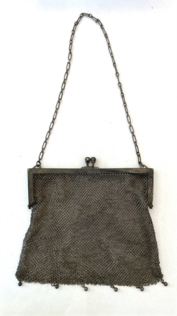 Antique German Silver Mesh Purse