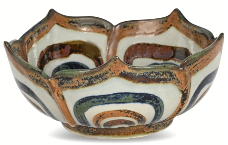 11" Ken Edwards El Palomar Tonala Bowl - Hand-Painted Mexican Pottery