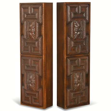 Pair of Mid-Century Wall-Mounted Bar Cabinets