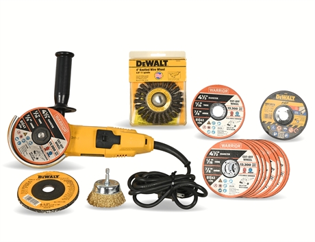 DeWalt DW402 Type 2 4 1/2" Angle Grinder w/ Accessories & Case