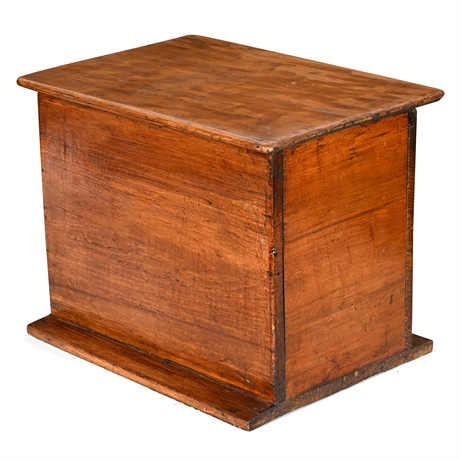 Vintage Handmade Wooden Storage Box — “Compartmentalize Your Life”