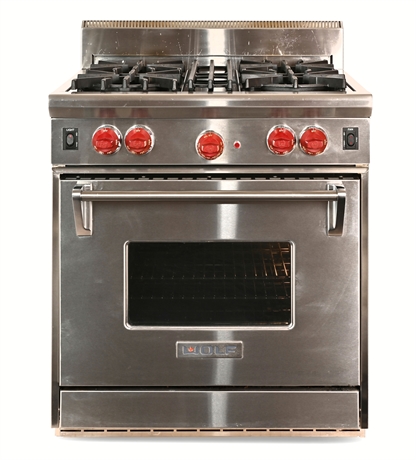 Wolf 30" Pro-Style Gas Range and Convection Oven