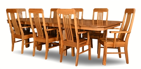 Amish Solid Black Walnut Dining Set - Walter of Wabash