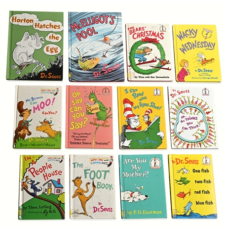 Lot of 12 Vintage Dr. Seuss & Beginner Books – Hardcover Children’s Classics