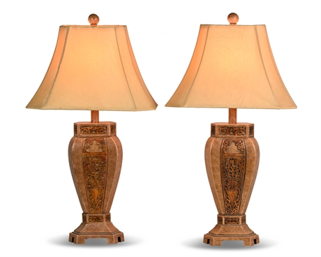 Pair 28" Table Lamps