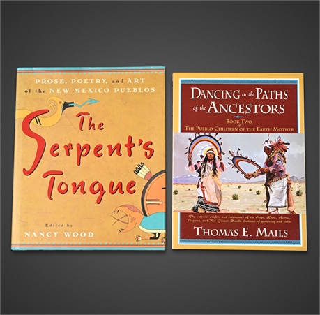 Pair of Pueblo Culture Books – Serpent’s Tongue 1st Ed. & Paths of Ancestors
