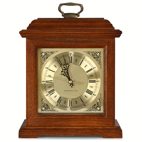 Westminster Chime Oak Clock