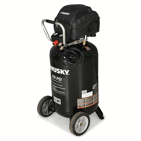 Husky C303H 30-Gallon 175 PSI Air Compressor w/ Tekton Hose – 110V, Tested