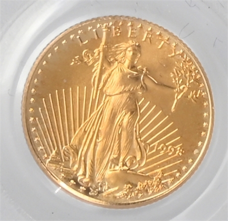 9/11 WTC 1998 $5 Gold American Eagle, 1/10 oz