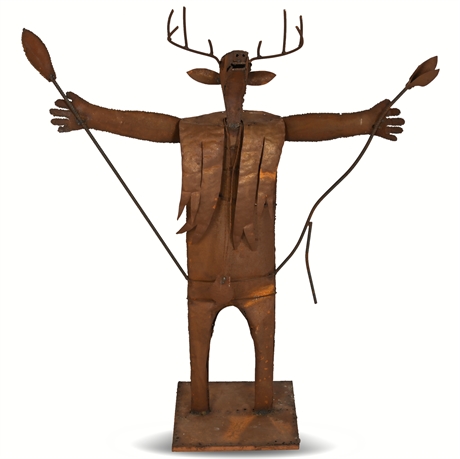 54" Metal Deer Dancer Yard Art Sculpture