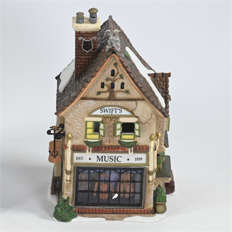Department 56 Dickens Village  Series "Swifts Stringed Instruments"