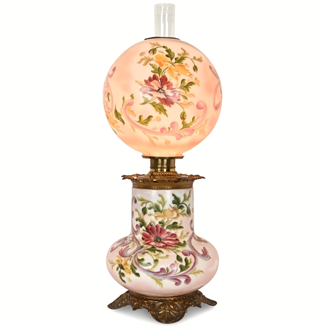 Antique Gone with the Wind Style Lamp