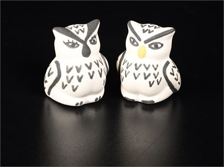 Pair of  Acoma Pueblo Owls