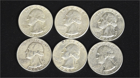 1964 US Quarter Dollars