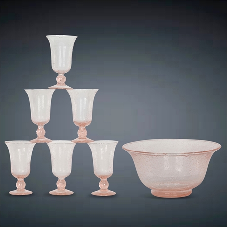 Provence Goblets and Serving Bowl