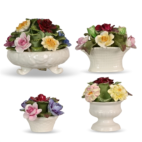 Vintage Aynsley Porcelain Floral Bouquets