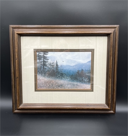 DOUBLE MATTED "MIST IN THE MOUNTAINS"