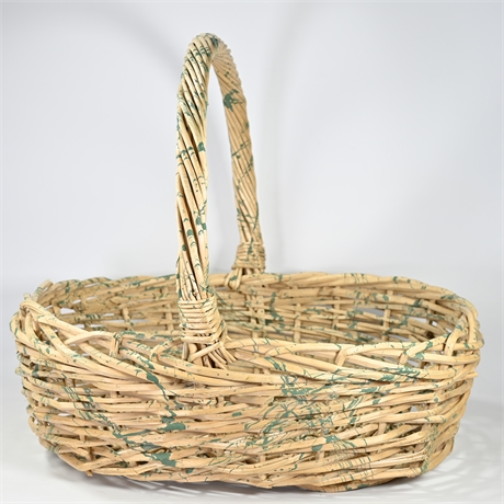 Decorative Paint Splatter Basket